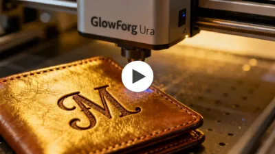 Leather engraving guide for Glowforge Aura tutorial